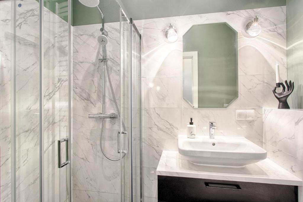 Kúpeľňa v ubytovaní Tyzenhauz Apartments Comfort