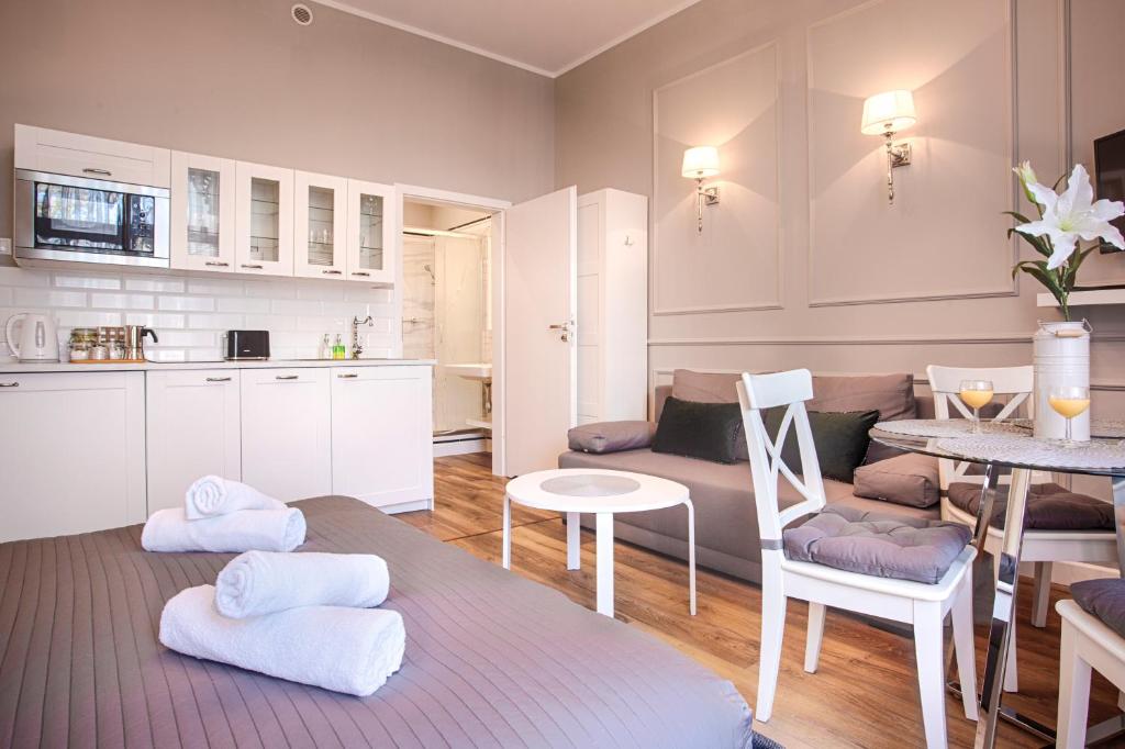Kuchyňa alebo kuchynka v ubytovaní Tyzenhauz Apartments Comfort
