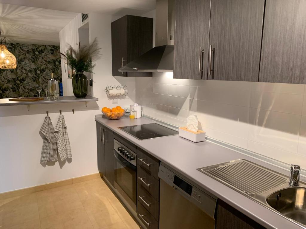 Kuchyň nebo kuchyňský kout v ubytování Apartment Sol Dorado - Mar Menor Golf Resort