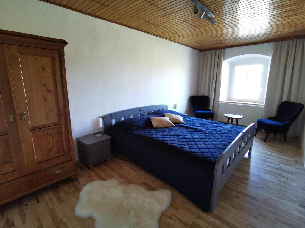 Posteľ alebo postele v izbe v ubytovaní Ferdlhof Ferienwohnung