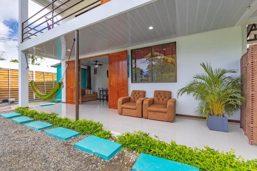 Posezení v ubytování Villas Mapache del Caribe