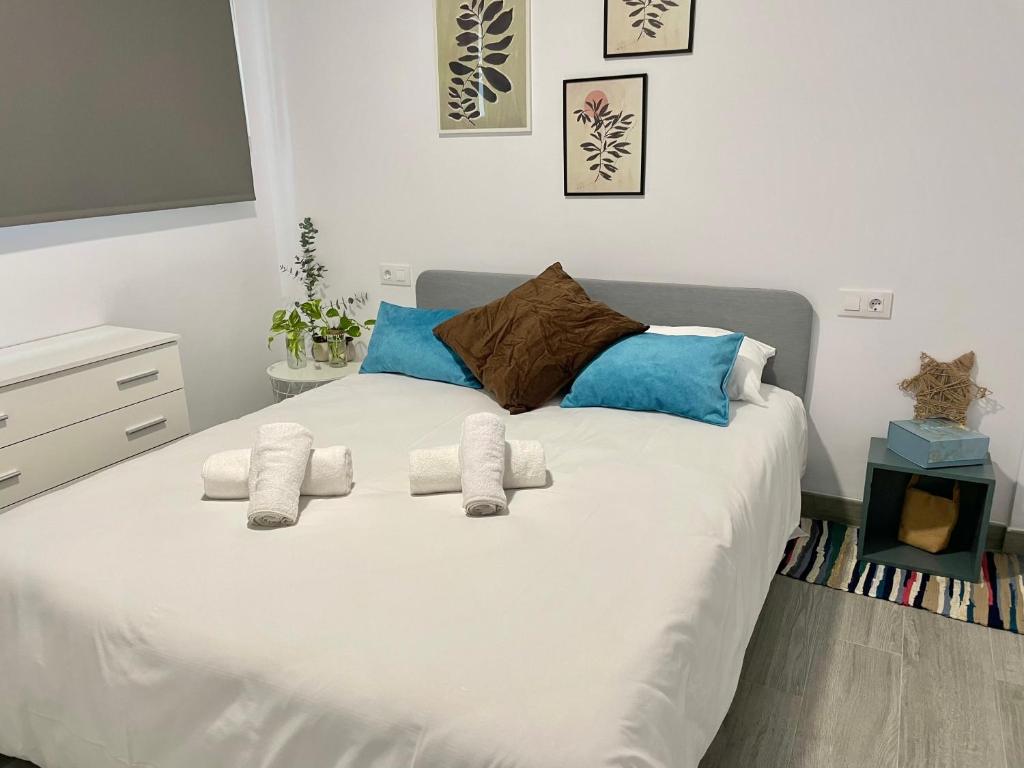 Posteľ alebo postele v izbe v ubytovaní Apartamento La Estrella