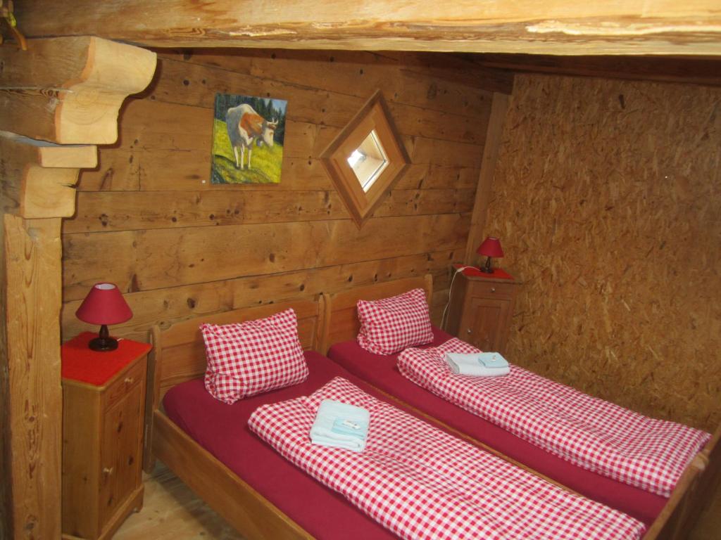 Voodi või voodid majutusasutuse Gässlihof toas
