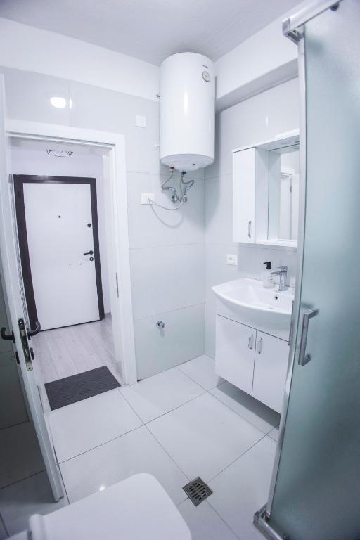 Koupelna v ubytování GRANDE APARTMENT KORCE