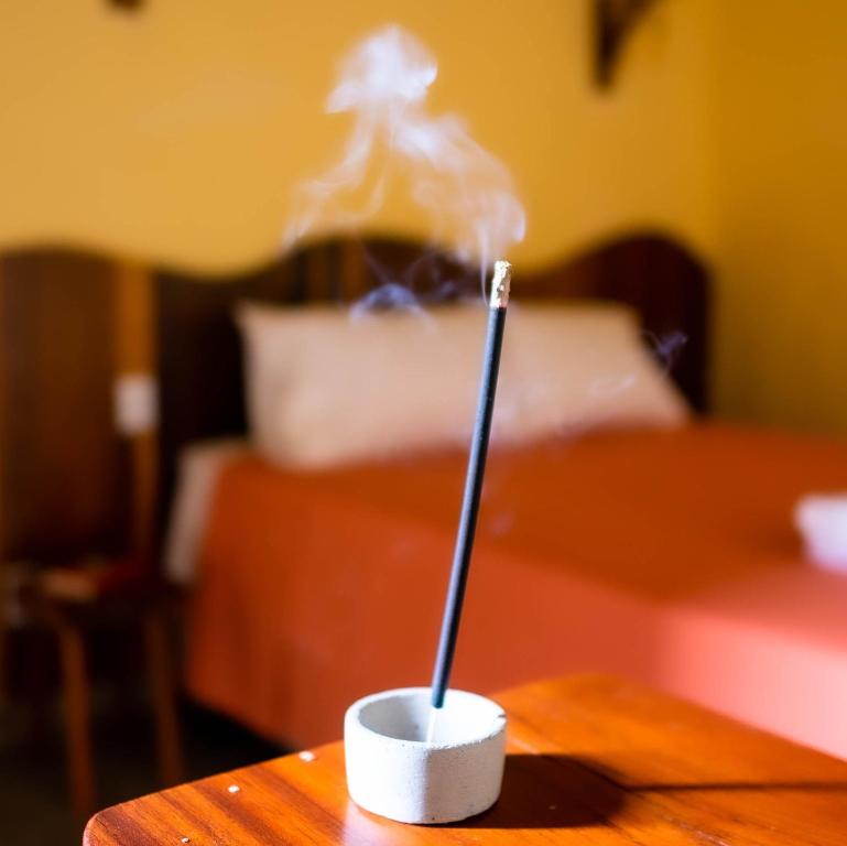 Postel nebo postele na pokoji v ubytování Espaço Canela-de-Ema