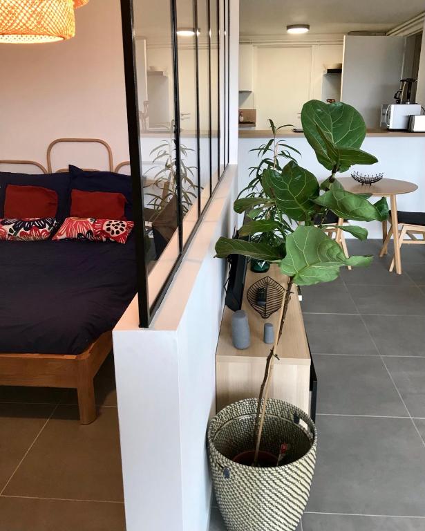 Posedenie v ubytovaní Chez Isa, loft 55m2, jardin, vue, parking, entrée autonome