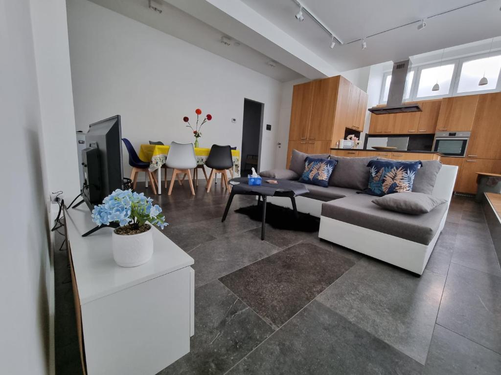 Kuchyň nebo kuchyňský kout v ubytování BB GUESTHOUSE