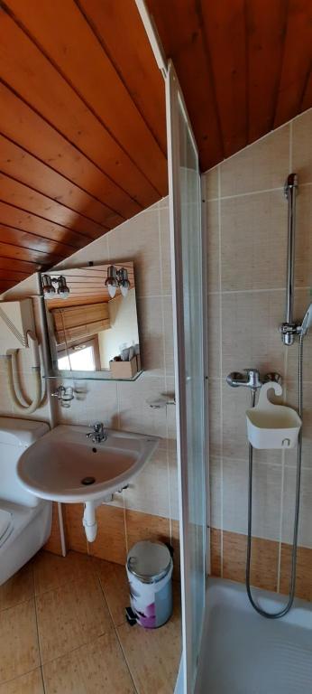 Koupelna v ubytování Casa Zen
