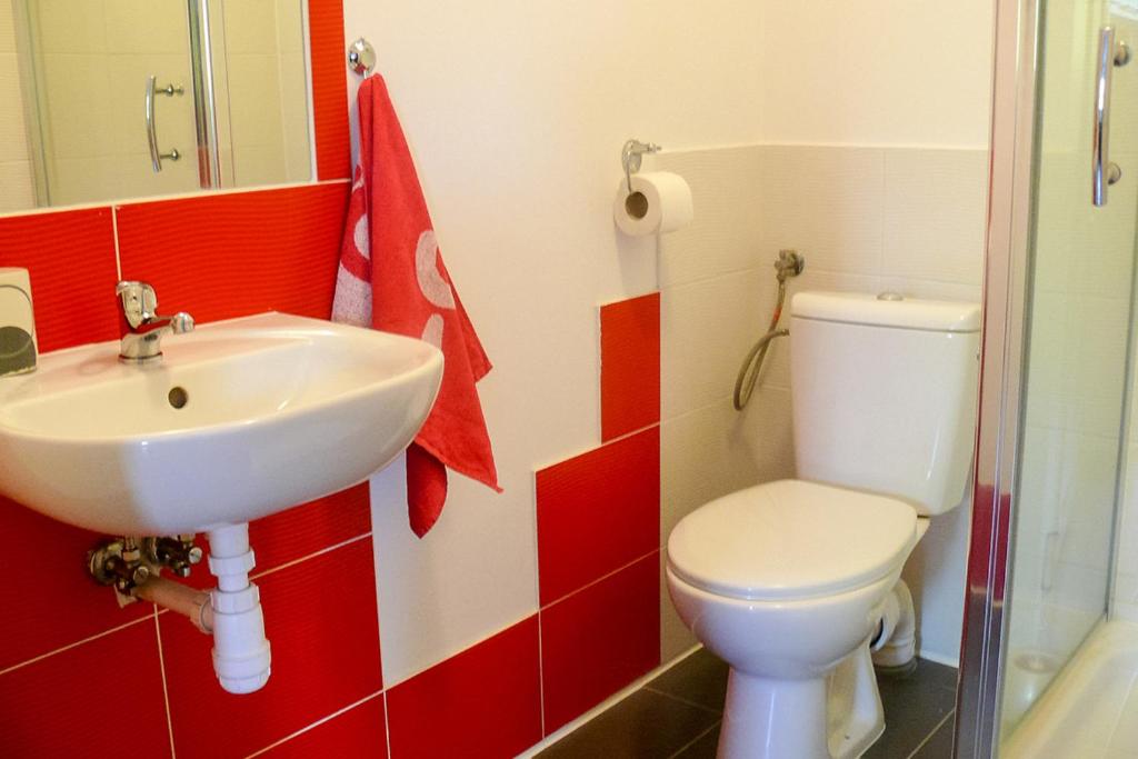 Kúpeľňa v ubytovaní Ranczo Spełnionych Marzeń