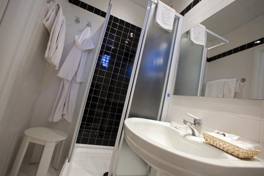 Koupelna v ubytování Hotel Terme Venezia