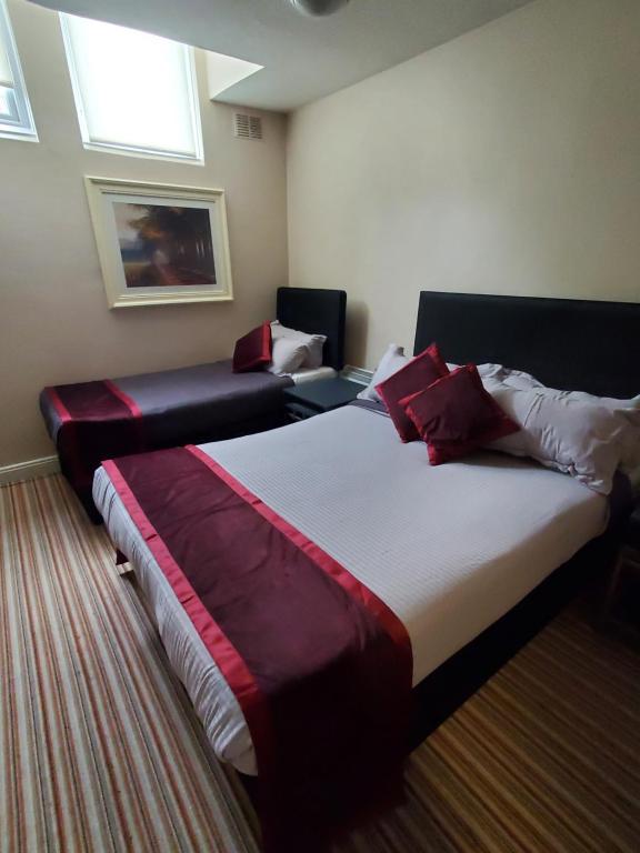 Postel nebo postele na pokoji v ubytování Double bedroom studios
