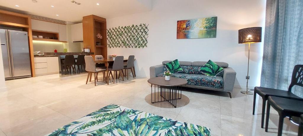 Oleskelutila majoituspaikassa Anggun Platinum Suites