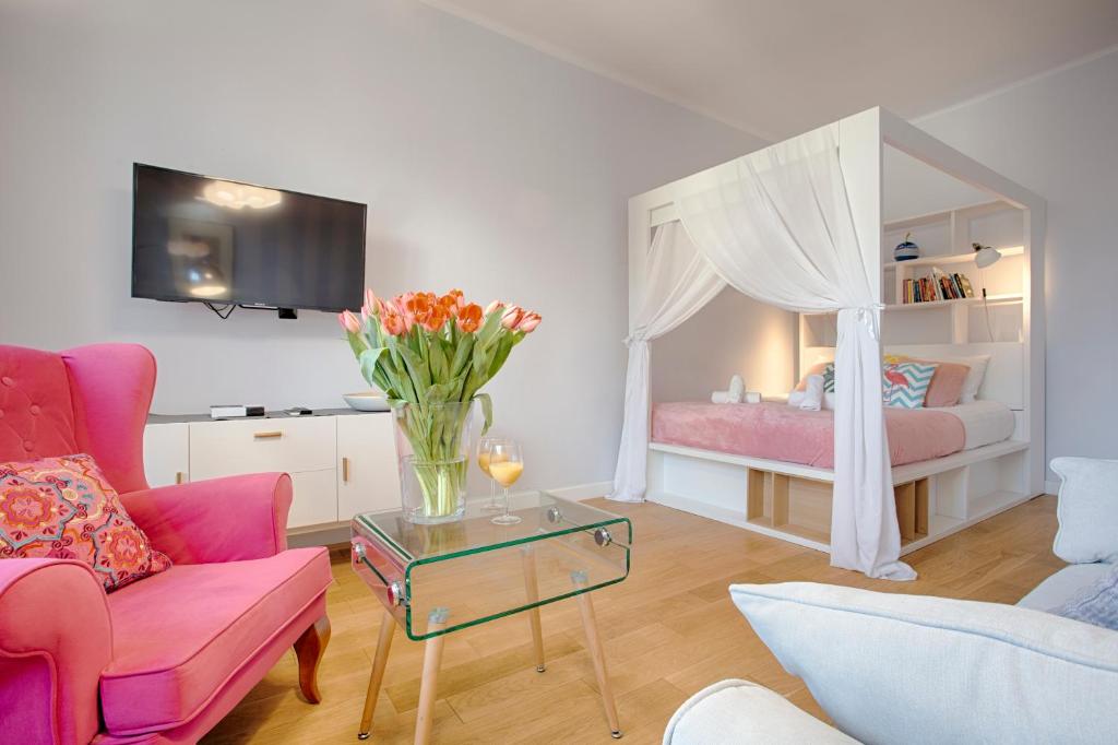 Posteľ alebo postele v izbe v ubytovaní Tyzenhauz Apartments Kazimierz