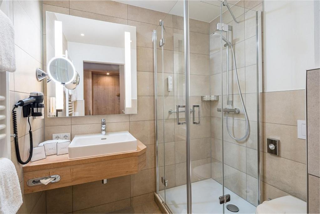 Koupelna v ubytování Hotel Flandrischer Hof