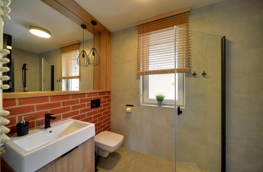 Kúpeľňa v ubytovaní Apart Invest Szklarska 800 C9