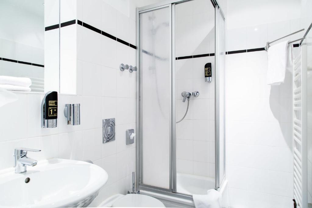 Koupelna v ubytování Hotel Residenz Begaswinkel