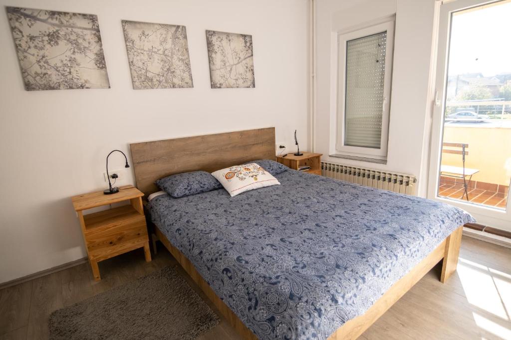 Postel nebo postele na pokoji v ubytování Apartment Biscan