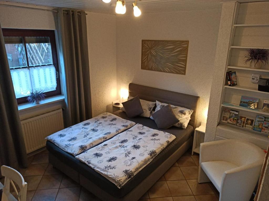 Postel nebo postele na pokoji v ubytování Gäste Apartement Casa Luber