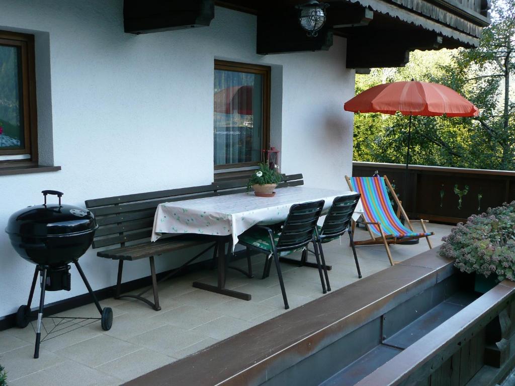 Patio nebo venkovní prostory v ubytování Haus Klammtal