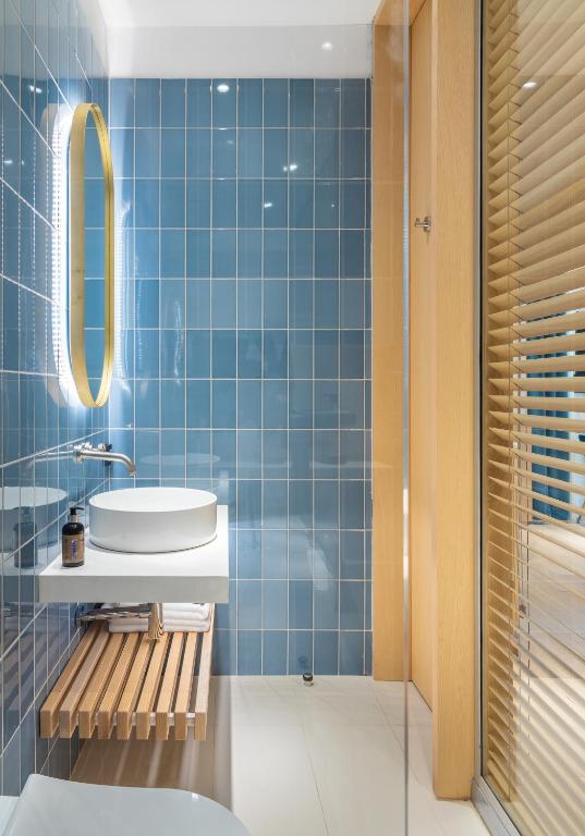 Koupelna v ubytování Rosetti Hotel