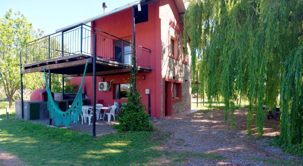 Zahrada ubytování cabaña Claro de Luz en finca Margarita