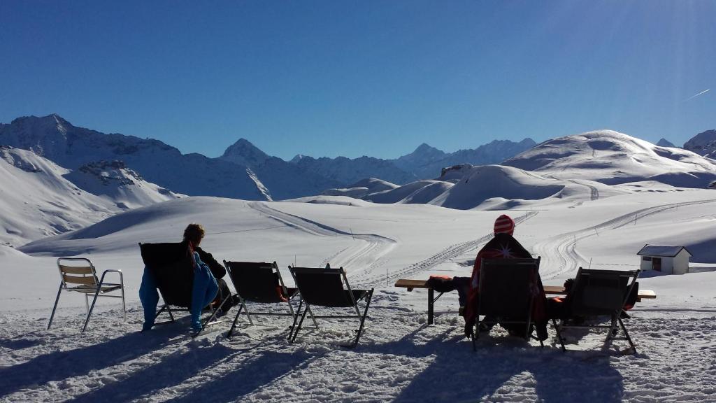 Berggasthaus Tannalp v zimě