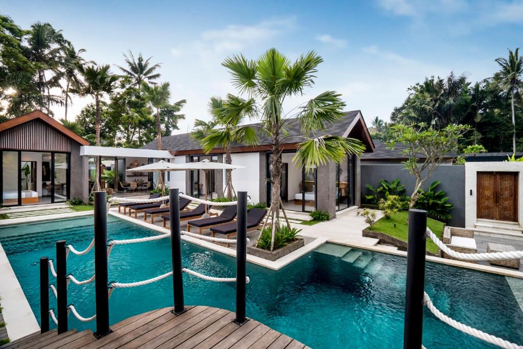 an image of a villa with a swimming pool at Villa Jump by BaliSuperHost in Ubud