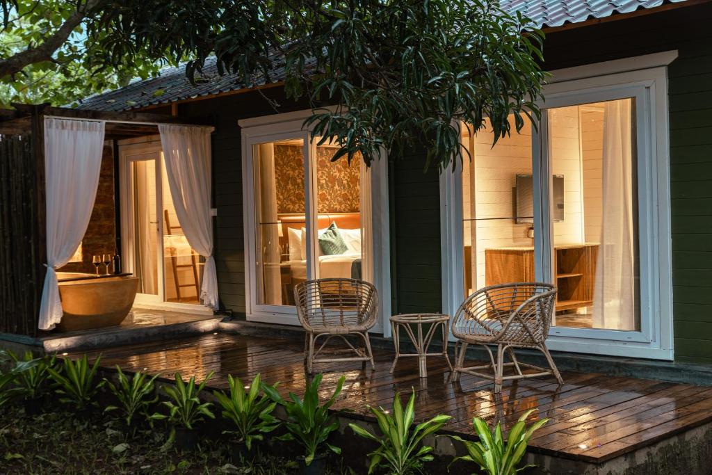 Zahrada ubytování Larisa Resort Ashwem