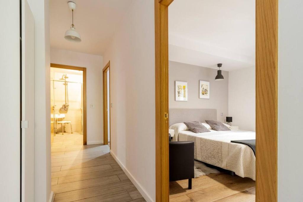 Posteľ alebo postele v izbe v ubytovaní Apartamento Valverde II
