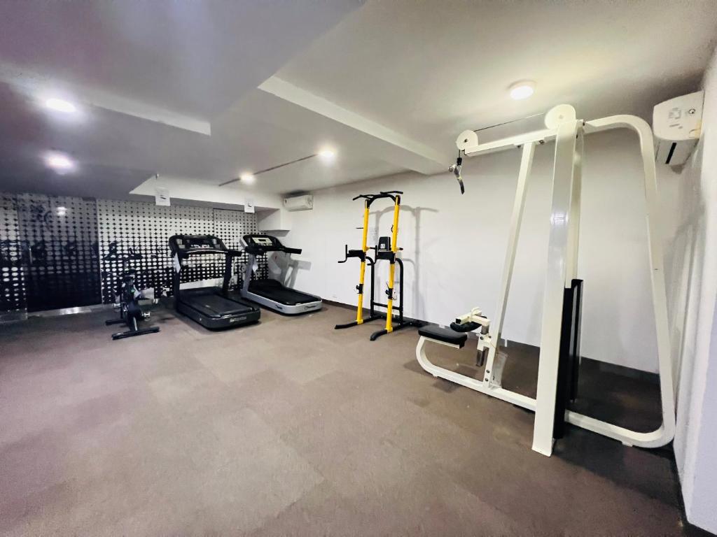 Fitness centrum a/nebo fitness zařízení v ubytování HANA Stay Riverside