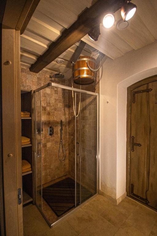 Koupelna v ubytování Apartmány NA DAŘILCE