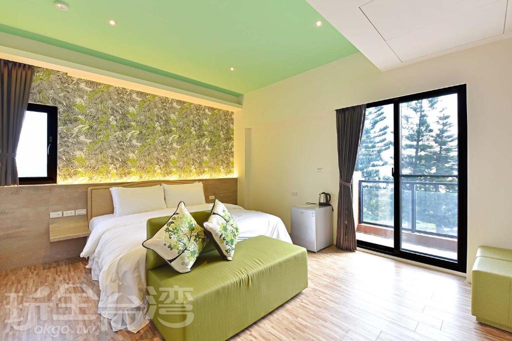 Postel nebo postele na pokoji v ubytování Ocean View Hall B&B