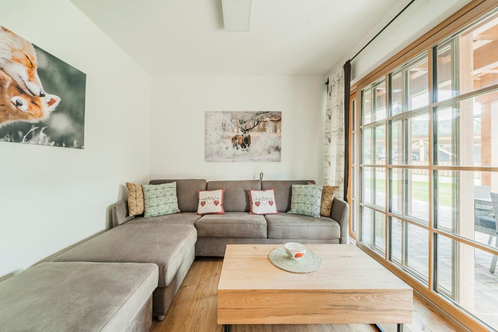 Posezení v ubytování Dachstein West Apartment 1B