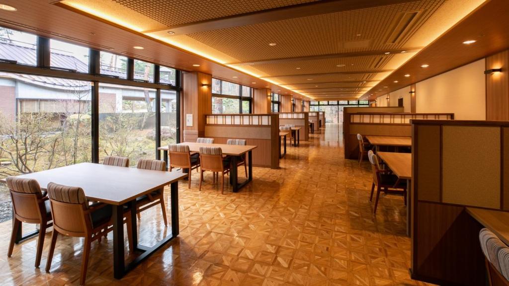Restaurace v ubytování Kyukamura Retreat-Azumino-Hotel