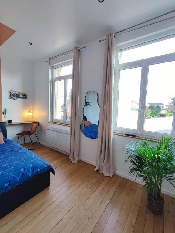 Postel nebo postele na pokoji v ubytování Le Relax