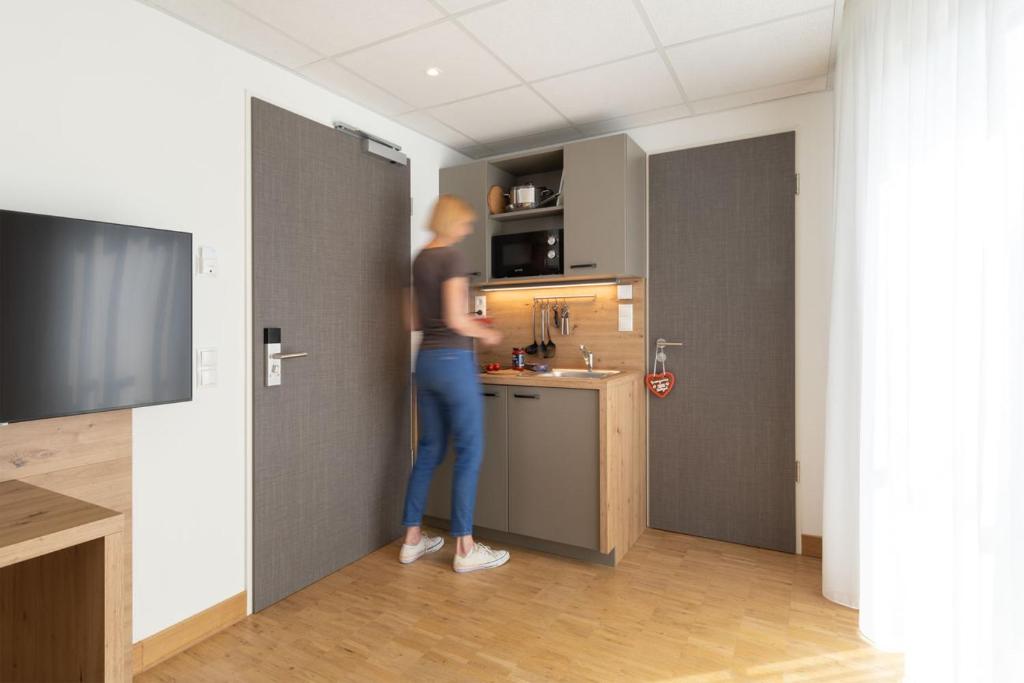 Küche/Küchenzeile in der Unterkunft Brera Serviced Apartments Stuttgart