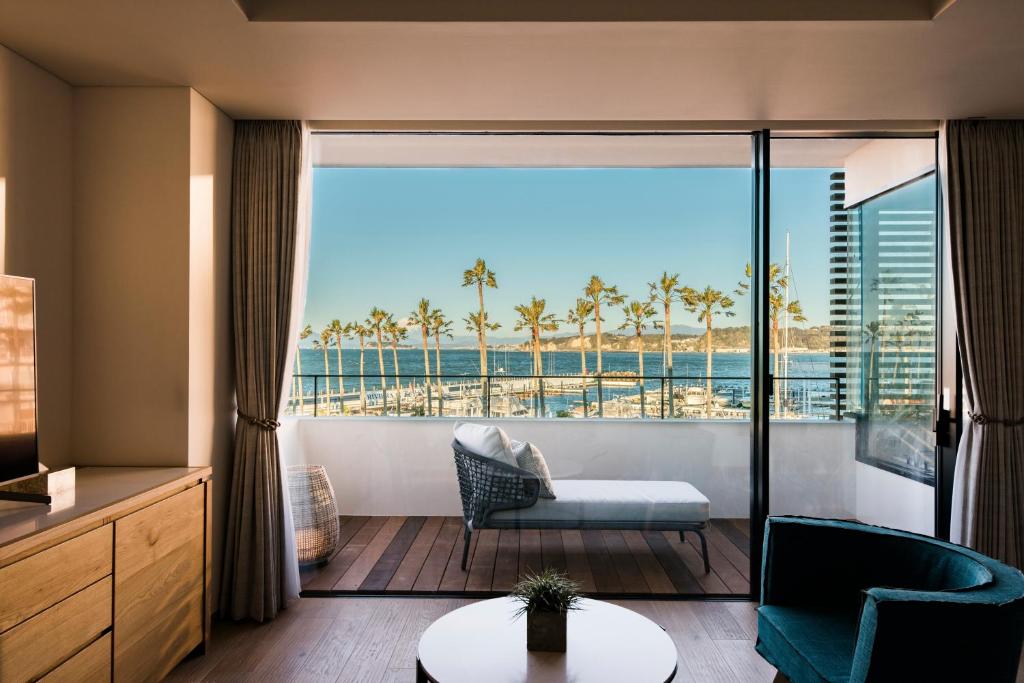 Balkón nebo terasa v ubytování MALIBU HOTEL