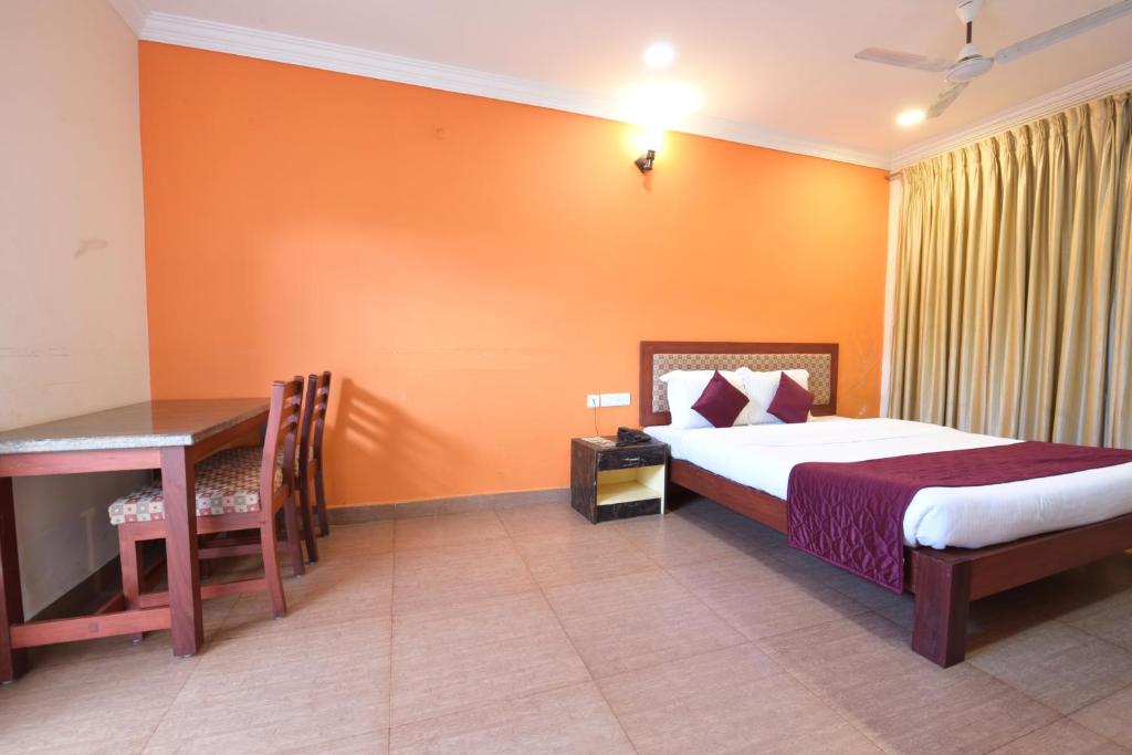 Postel nebo postele na pokoji v ubytování HOTEL KING PARK