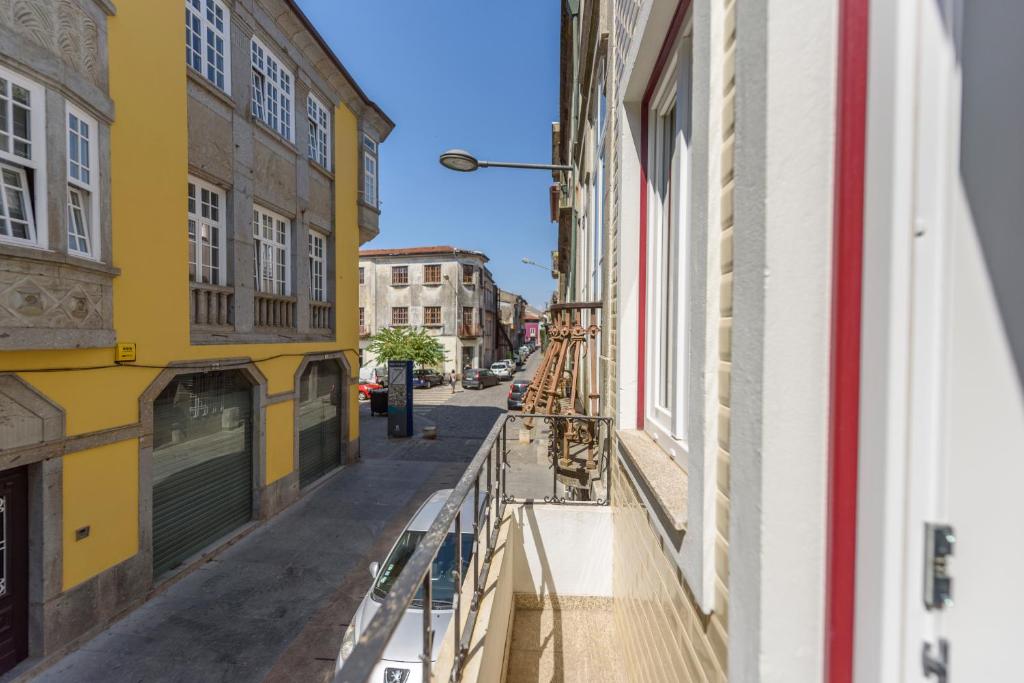 a view of a street from a building at Braga Center Apartments - São Vicente in Braga
