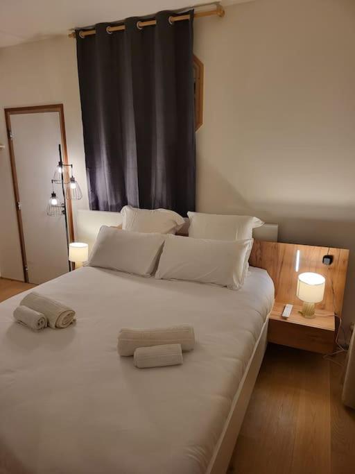 Posteľ alebo postele v izbe v ubytovaní Appartement luxe "La providence" , plein centre