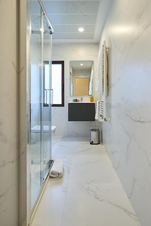 Koupelna v ubytování Inés Luna Suites