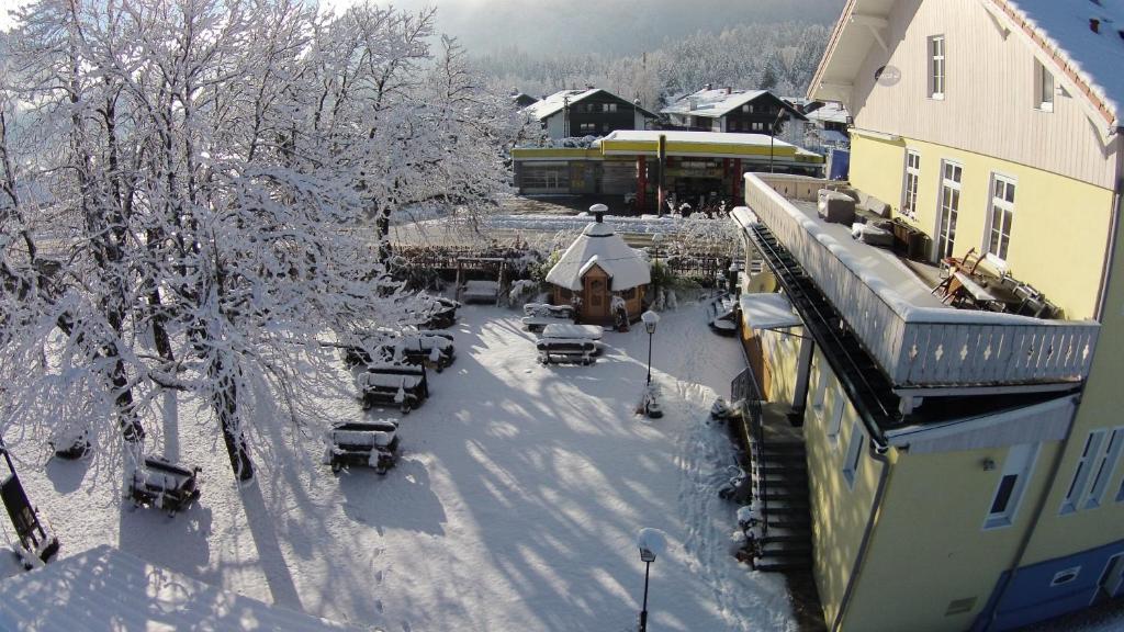 Hotel Garni Ammergauer Hof v zimě