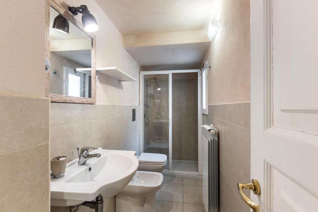 Koupelna v ubytování Dedalo Rooms