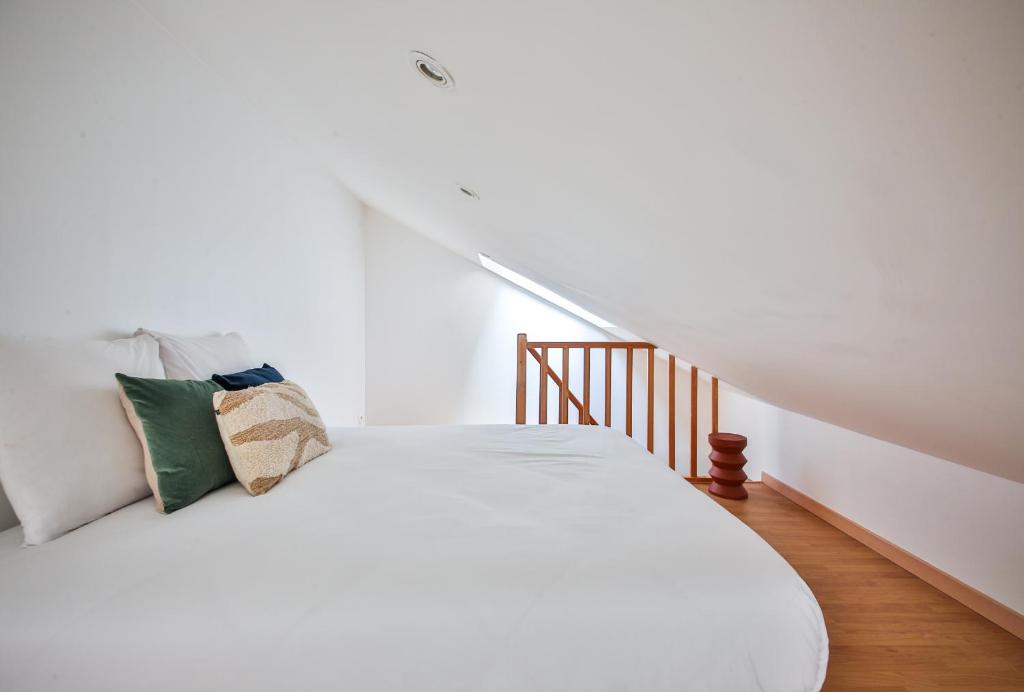 Posteľ alebo postele v izbe v ubytovaní 01#Duplex 4Pers#Sèvres-Lecourbe#Necker