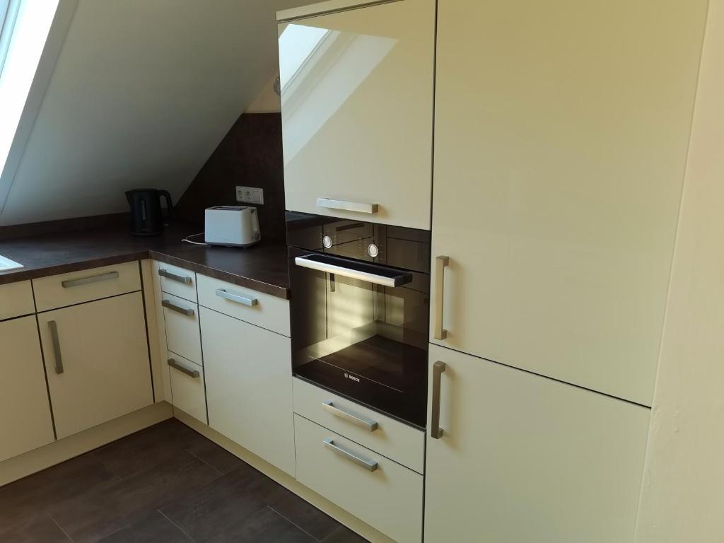 Kuchyň nebo kuchyňský kout v ubytování Ländliche Idylle in Hochfranken