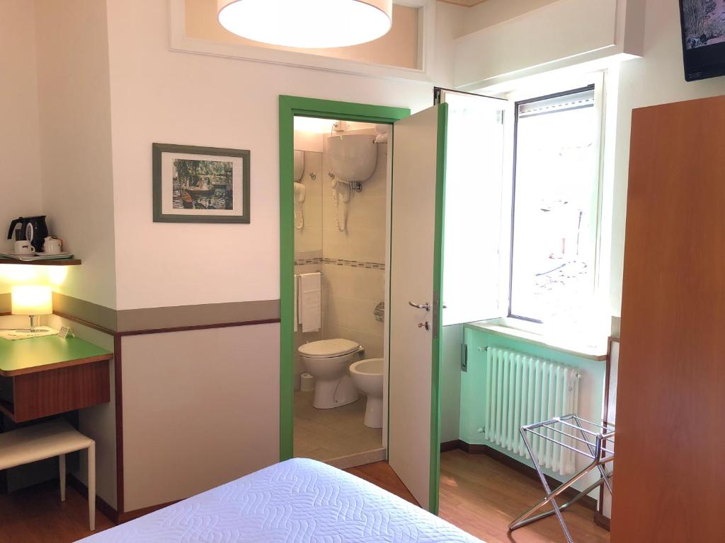 Koupelna v ubytování Hotel Signa