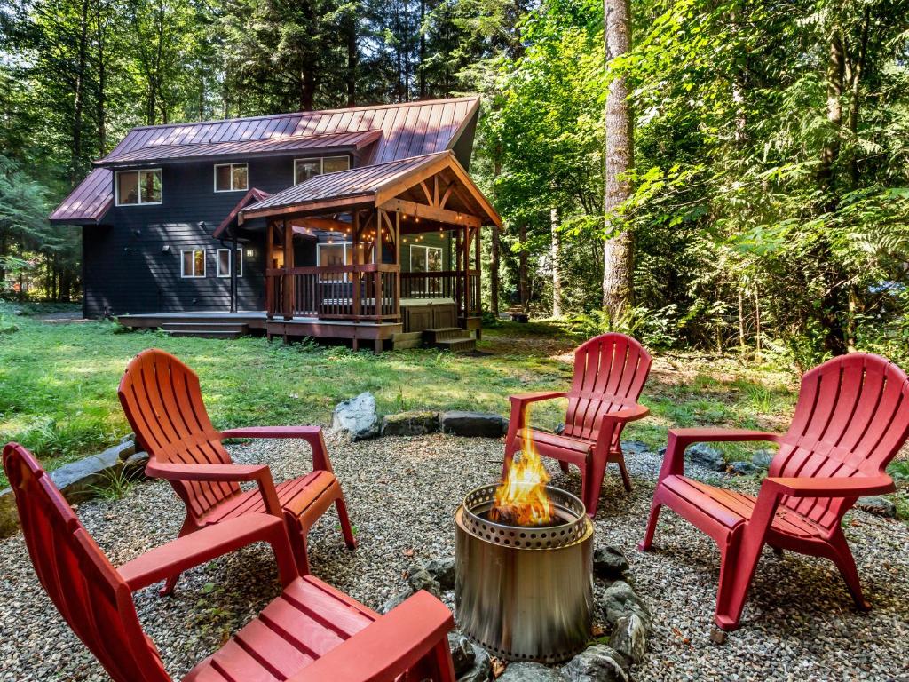 Κήπος έξω από το Wild Goose Lodge