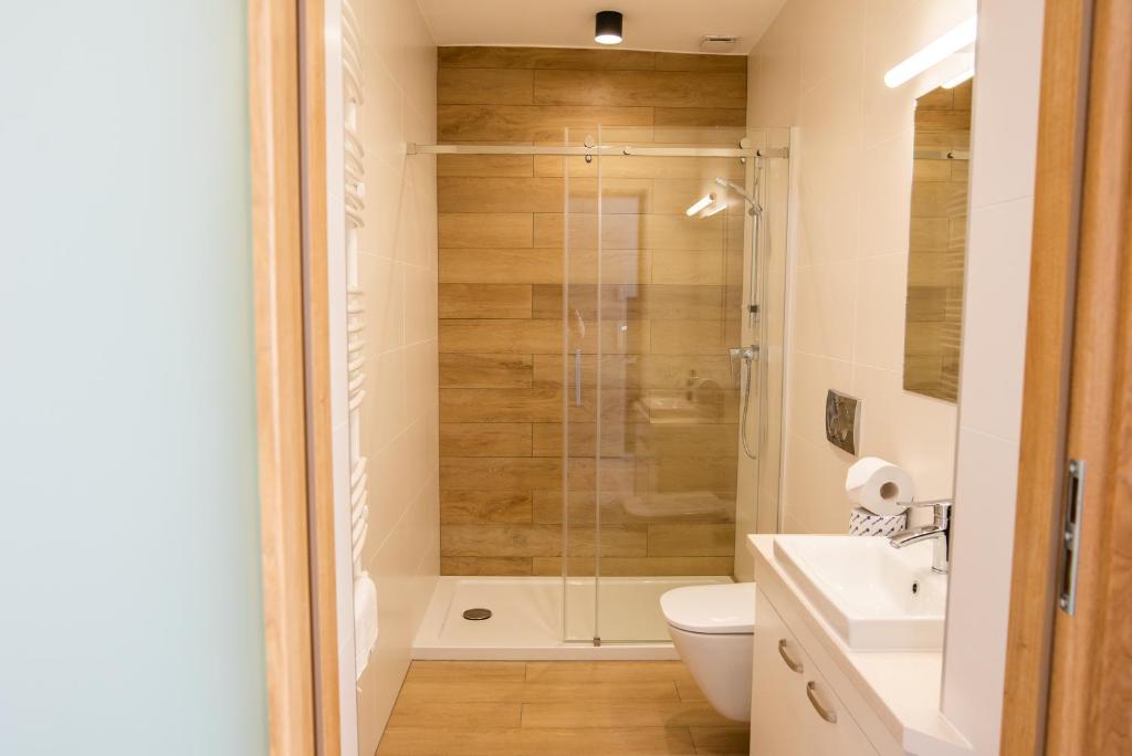 Koupelna v ubytování Apartamenty Leśne Zacisze