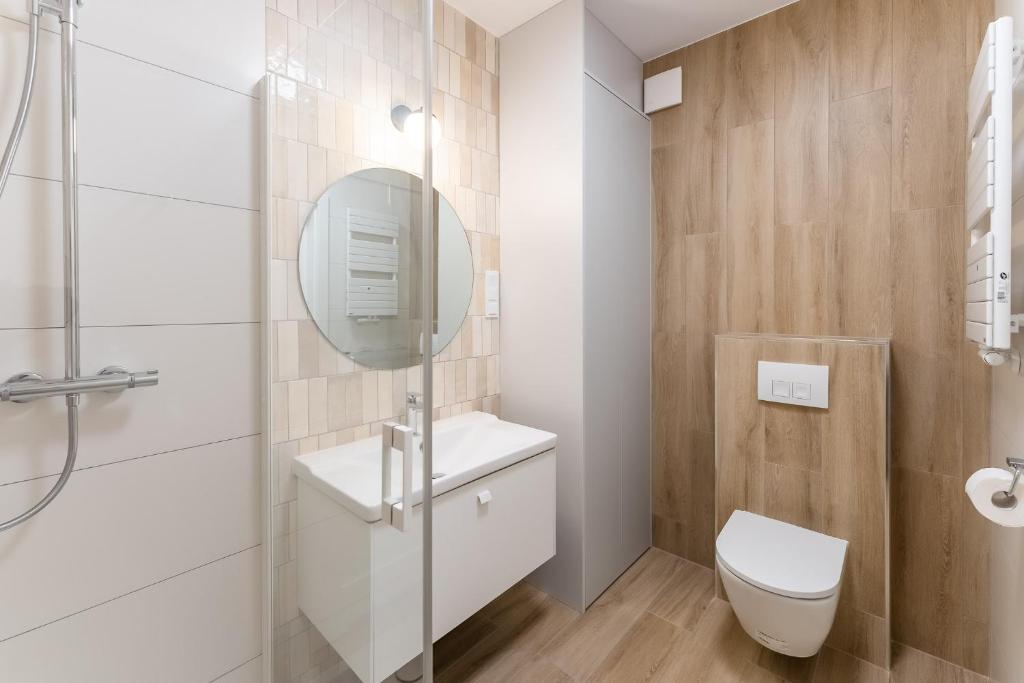 Koupelna v ubytování Aqua Polanki Bodnar Apartments
