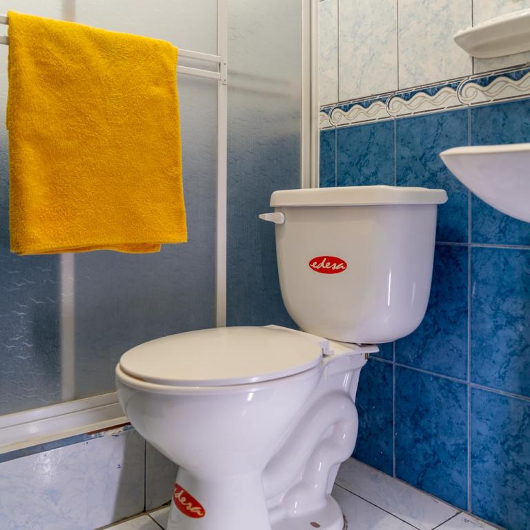 Koupelna v ubytování Mashy´s Hostal